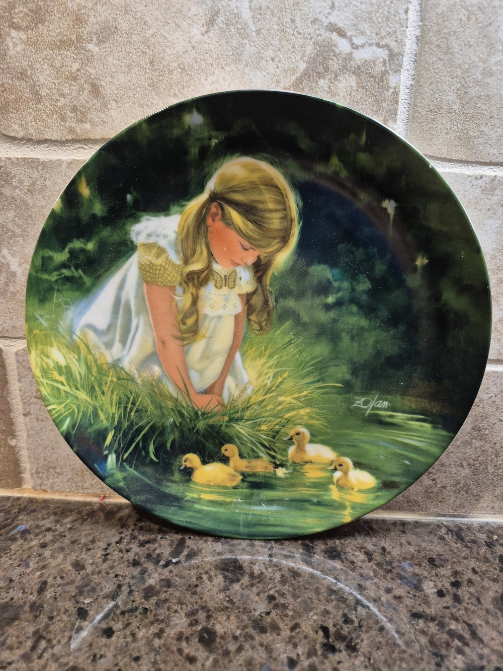Pemberton & Oakes‎ Donald Zolan "GOLDEN MOMENT" 7.5" Vintage Collectible Plate